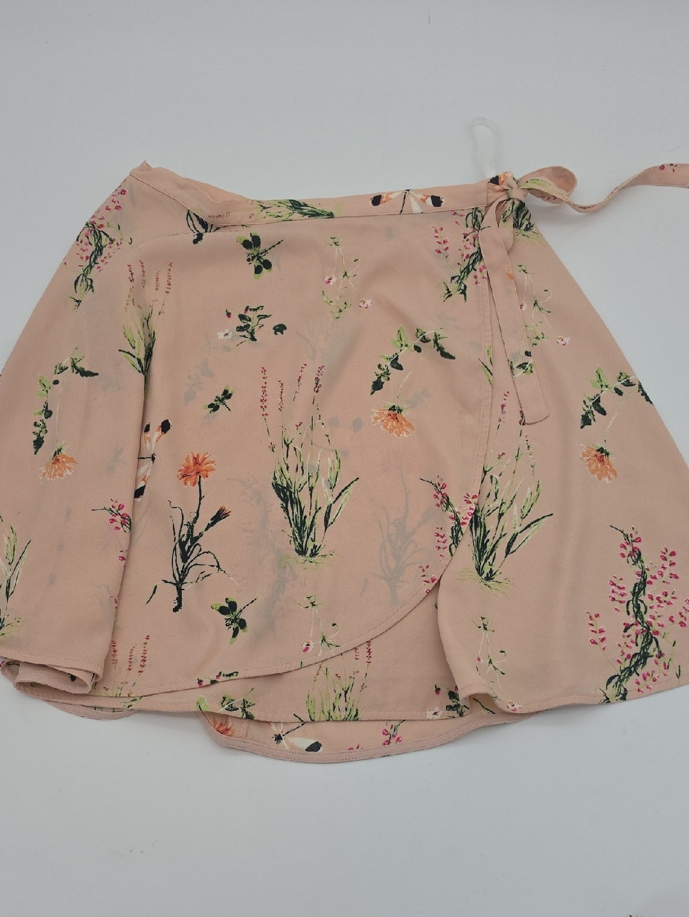 Sunday Best Blush Pink Floral Wrap Skirt